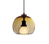 Lampadario in stile minimalista francese, paralume creativo in vetro sferico per lampada a sospensione, apparecchi di illuminazione a soffitto con montaggio ad incasso, lampada a sospensione per la