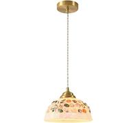 Lampadario in Vetro A Conchiglia A 1 Luce, Lampade A Sospensione Costiere per Sala da Pranzo, Lampada A Conchiglia da Spiaggia, Illuminazione A Sospensione in Vetro per Soggiorno, Camera da, A