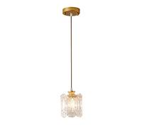 Lampadario in vetro battuto, lampadario retrò, compatibile con, comodino, ristorante, soggiorno, bagno, camera da letto e corridoio illuminazione lampadario (E14), lampadario singolo