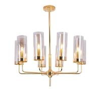 Lampadario in Vetro postmoderno, Minimalista, in Ferro battuto, per Soggiorno, 10 luci, Creativo, per Camera da Letto, Unico, lampadario da Ristorante, Marrone, 10 lampadari