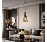 Lampadario In Vetro Specchiato H 140 Cm [EEK: Non valutato]