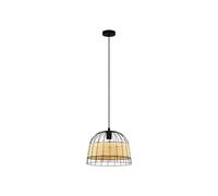 Eglo Lampadario a sospensione Anwick Industriale 1 luce Metallo Nero Ø 37 cm