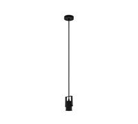 Eglo lampada a sospensione Calari, luce sospesa minimalista, illuminazione per soggiorno e sala da pranzo in metallo nero, attacco lampadina E27