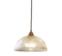 Lampadario industriale per sala da pranzo Illuminazione a sospensione in vetro trasparente con finitura in ottone, lampadari moderni regolabili in altezza per l'arredamento della sala da pranzo