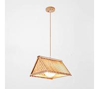 Lampadario, Interior Wood Pendent Lamp E27 1-Light Glass Chandelier Japanese Home Bedroom Living Room Suspended Light Fixture Modern Balcony Hallway Adjustable Ceiling Hanging Light