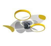 Lampadario interno, ventilatore a soffitto in elicottero con cartoni animati con ventilatori a soffitto a LED aeroplani in metallo con lampada e telecomando, dispositivo di illuminazione a soffitto
