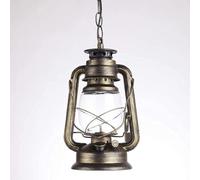 Lampadario IP54 Impermeabile Antipioggia Lampada a Sospensione Compatible with Esterni Loft Country Village Retro Lampada a Cherosene Lanterna Luce a Sospensione in Metallo,Lampadario