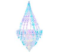 Lampadario iridescente decorazione da appendere olografica decorazione per feste arcobaleno pellicola Frozen forniture per feste