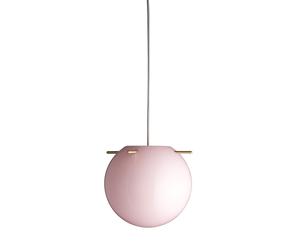 Lampadario Koi Ø32 Rosa Opale/ Ottone in Ottone