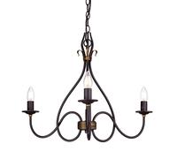 Lampadario lampada a sospensione 3 fiamme D 54,5 cm plafoniera luce sala da pranzo