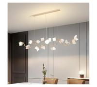Lampadario , Lampada a sospensione a forma di petalo lungo for ristorante, sala da pranzo, studio, tavolo semplice e lussuoso, apparecchi illuminazione in stile francese moderno(L150cm,Changeable)