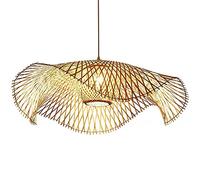 Lampadario, Lampada a Sospensione in Vimini Lampada a Sospensione in bambù Paralume in Rattan Lampadari a soffitto Lampadari Cucina Isola Camera da Letto Lampadario Sala da Pranzo Lampada da Bagno