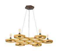 Lampadario lampada a sospensione plafoniera acciaio oro D 54,2 cm luce sala da pranzo