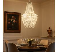 Lampadario Lampada a Sospensione Plafoniera Luce Kristallleuchte LED H 150 CM