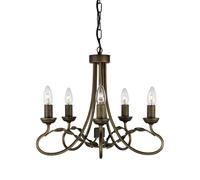 Lampadario Lampada a Sospensione Plafoniera Metallo Nero Oro D 47 CM [EEK: Non valutato]