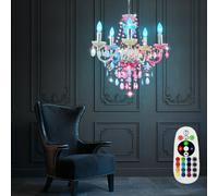 Lampadario Lampada a Sospensione RGB LED Cambia Dimmerabile Colorato 5 Fiamma [EEK: F]