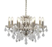 Lampadario Lampada a Sospensione Sala da Pranzo Ø 70 CM IN Ottone Antico 8x E14