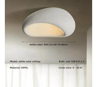 Lampadario , Lampada da soffitto a LED giapponese creativa a nido d'uccello for bambini, studio, camera letto, decorazione for la casa, soggiorno, lampada a sospensione(White color,WARM_D60CM)