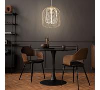 Lampadario Lampada Da Soffitto Lampada Da Pranzo In Metallo Color Sabbia D 35 Cm [EEK: Non valutato]