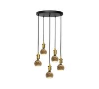 Lampadario Lampada Da Tavolo Ø 40 Cm Ottone Ferro H: Max 110 Cm Regolabile