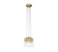 Lampadario Lampada Da Tavolo 3x E27 B: 21,6 Cm In Ottone Di Metallo Vetro