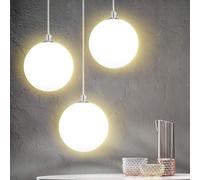 Lampadario Lampada Sospensione Sfera 15 cm Design Moderno Paralume Vetro E27