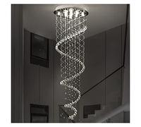 Lampadario, lampadari a LED, Moderni k9 a Spirale Grande Soggiorno a Spirale di lampadario di Illuminazione Compatibile con la Spia della Scala della Scala da Letto, d35cmxh150 cm lampada/d55cm*h1