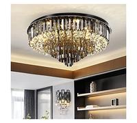 Lampadario lampadario, lampadario a cristallo a soffitto Luce Luxury Crystal LEDELIER BRIG BRIGIONE LAMPAGNO A PENDANTE MODERNO GRIGILE CRISTAL LUMPARE LUMINE ROULDE (caldo Dimmabile, Dia80XH42CM)