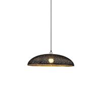 Lampadario, lampadario, lampadario in Stile Country, Lampada a Sospensione monotesta a Vite E27, apparecchi di Illuminazione in Metallo con Coperchio Cavo inciso, Lampada a Sospensione nel Soggiorno