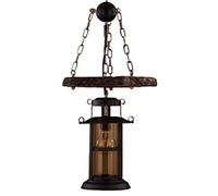 Lampadario, Lampade a Sospensione, Lampadario Industriale Retro Apparecchio di Illuminazione per Fattoria Trave in Legno Invecchiato Grandi luci a Sospensione a Isola lineare Steampunk Rustico 1/2