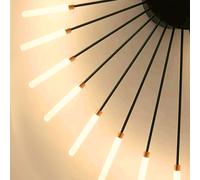 Lampadario LED a Sospensione Soffitto Moderno Nero Plafoniera Cucina Soggiorno [EEK: A+++]