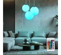 Lampadario Lampada A Pendolo RGB LED Con Telecomando Dimmerabile 3 Fiamme