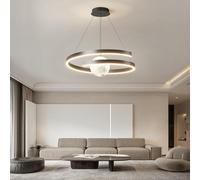 Lampadario LED Camera dei Bambini Moderna 65w Space Star Lampada A Sospensione Lampada A Sospensione Dimmerabile Acrilico Pianeta Terra Palla Arte Home Decor Fantasy Interni, B Style Black, 80CM