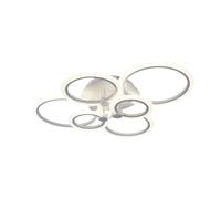 LAMPADARIO LED CCT 3 TONALITÀ 3000K-6500K PLAFONIERA 51W CON 6 CERCHI DESIGN MOD