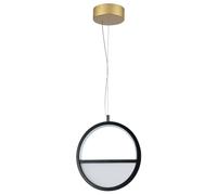 Aigostar Lampadario Led Sospensione 13.5W 2700K Nero Oro L230mm