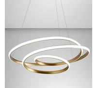 Lampadario Led Gea Luce Diva Sg O 47w Led 2350lm 3000°k Dimmerabile Alluminio Oro Classico Interno
