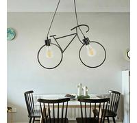 Lampadario Led Moderno a sospensione da soffitto forma di bicicletta NERA BIANCA [EEK: A+++]