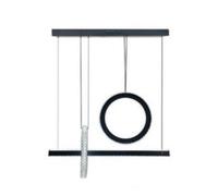 Lampadario led nero 80 w 3 elementi in acrilico contemporaneo luce 6500K 4000K [EEK: E]