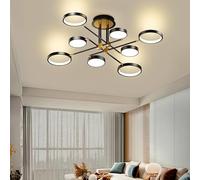 Lampadario LED Sputnik, Lampada A Sospensione Moderna Con Testa Di Luce Girevole Flessibile, Con Telecomando, Apparecchio Di Illuminazione Da Soffitto Per Camera Da Letto Soggiorno Ufficio(8 heads,Bla