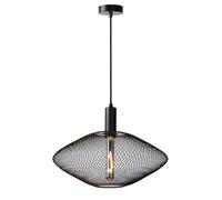 Lampadario Lucide Mesh Ø45 Nero Dimmerabile