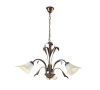 LAMPADARIO "LUCREZIA" 3 LUCI BRONZO, E14