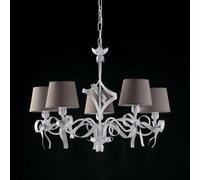 Lampadario lume applique ferro laccato bianco decorazione shabby BL184 3 5 luci