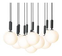Lampadario Miira 13 Grande Bianco Opale