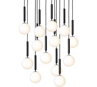 Lampadario Miira 13 Piccolo Bianco Opale
