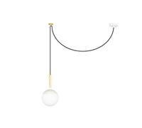 Lampadario MINE Bianco Opaco/ Vetro