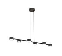 Lampadario Minimal Afrodite Acciaio Nero 6 Luci Gx53 Ip20