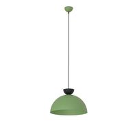 Lampadario Minimal Efesto Acciaio Nero Verde 1 Luce Gx53