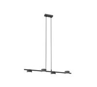 Lampadario Minimal Hermes Acciaio Nero 4 Luci Gx53 Ip20 [EEK: A++]