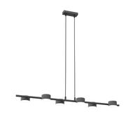 Lampadario Minimal Hermes Acciaio Nero 6 Luci Gx53 Ip20 [EEK: A++]