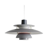 Lampadario Minimalista, Altezza Regolabile, Lampada A Sospensione Nordica Danese Con Paralume Imitazione UFO E Attacco E27, Lampade A Sospensione Per Soggiorno Sala Da Pranzo E Cucina(50cm,Gray 2)
